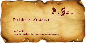 Moldrik Zsuzsa névjegykártya